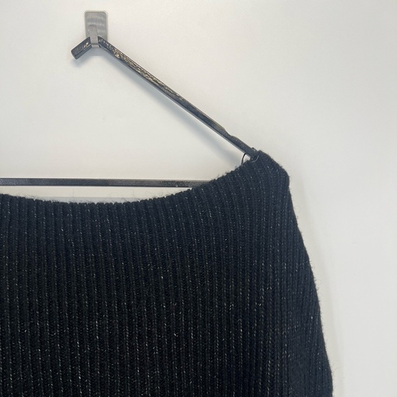 Zara Knit Wool Mohair Blend Multi Purpose Off Shoulder Fold Over Slouchy Sweater - Picture 6 of 10